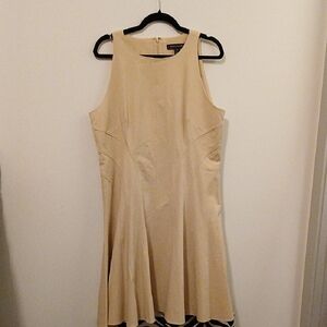 Ralph Lauren Blue Label Cream Midi Dress
